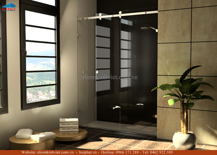 Cửa kính lùa phòng tắm
